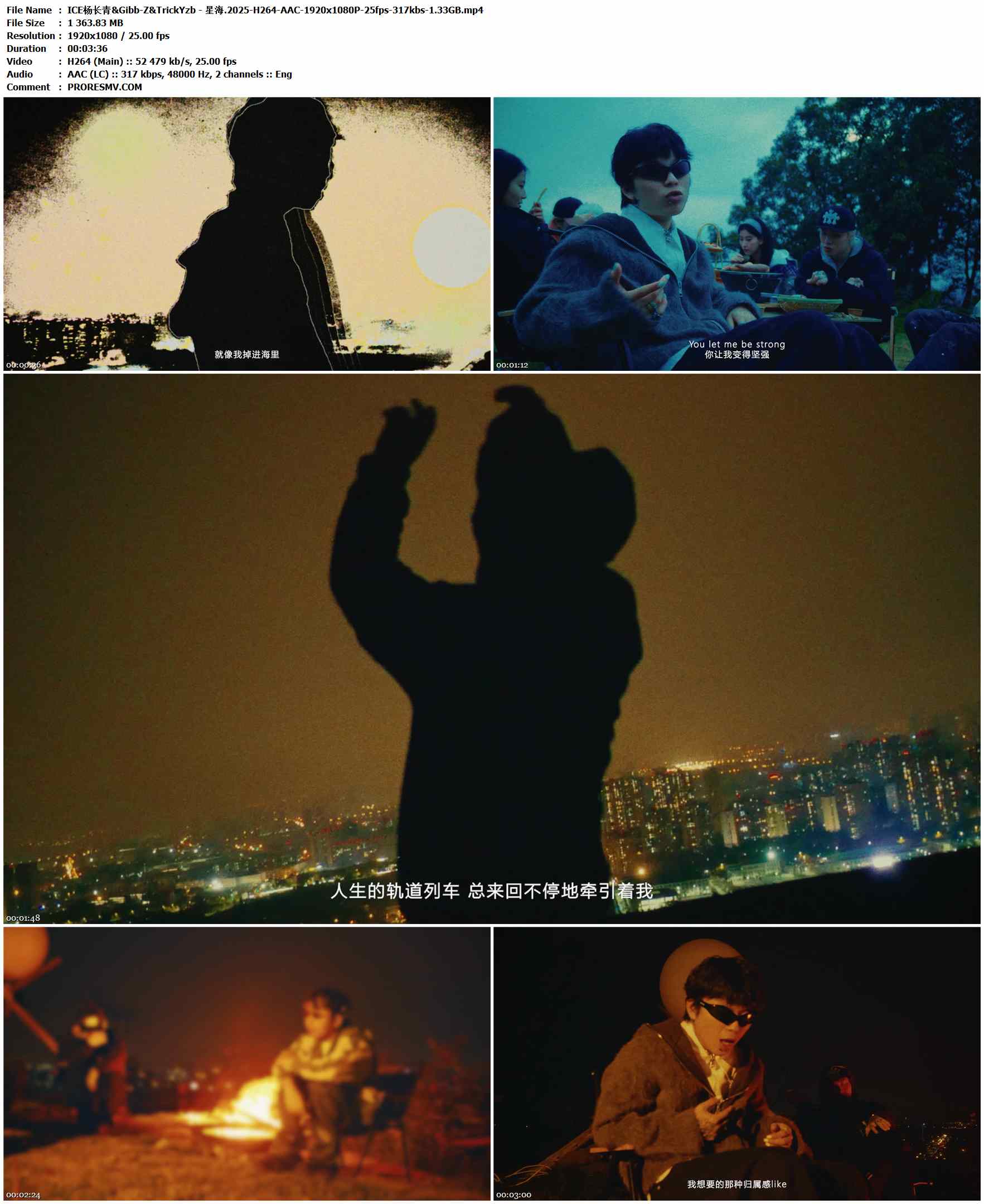 ICE杨长青&Gibb-Z&TrickYzb - 星海.2025-H264-AAC-1920x1080P-25fps-317kbs-1.33GB官方MV_高清MV